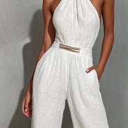Mono sin mangas cuello halter Paula