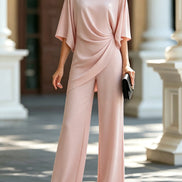 Gabriella | Conjunto de Blusa Drapeada y Pantalón Ancho
