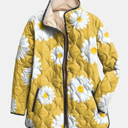 Chaqueta Acolchada de Margaritas