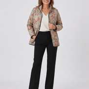 Chaqueta Acolchada Damasco Terracota