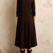 Vestido Midi Boho con Abertura Lateral y Botones