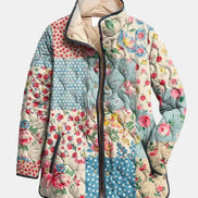 Chaqueta Acolchada Patchwork Floral