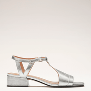 Serena | Sandalias Plateadas de Verano