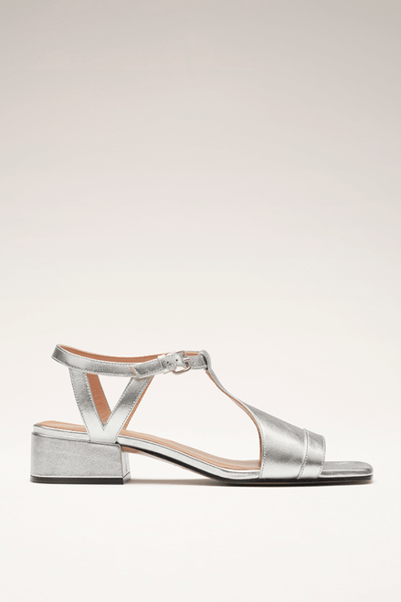 Serena | Sandalias Plateadas de Verano