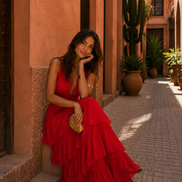 Vestido Manila en rojo