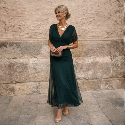 Elara | Vestido Largo de Caída Fluida