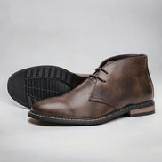 Botas Chukka hombre cuero elegante con cordones – botines casual formales cómodos