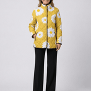 Chaqueta Acolchada de Margaritas