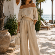 Arabella | Conjunto exclusivo con efecto lino para un verano con estilo