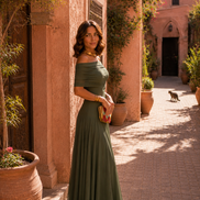 Vestido de Toledo en verde