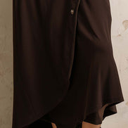 Vestido Midi Boho con Abertura Lateral y Botones