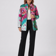 Chaqueta Acolchada Acuarela Floral