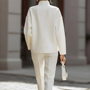 Claudia | Conjunto de Camisa Oversize y Pantalón Sastre