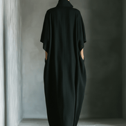 Vestido Maxi Kimono de Mezcla de Algodón