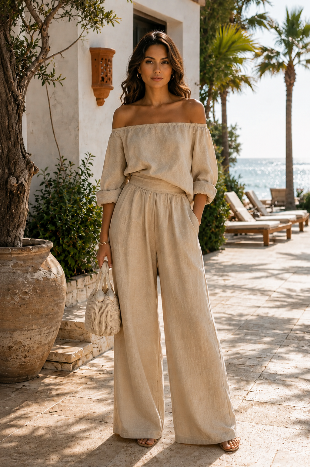Arabella | Conjunto exclusivo con efecto lino para un verano con estilo