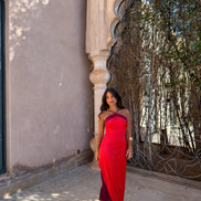Vestido Oasis en rojo