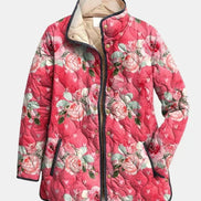 Chaqueta Acolchada Rosas Empolvadas