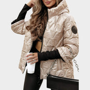 Christina™ | Chaqueta con capucha estilo patchwork