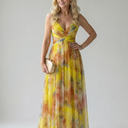 Giselle | Vestido maxi encantado con motivo floral