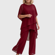 Elara | Conjunto Palazzo Fluido para Comodidad y Estilo Elegantes