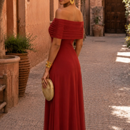 Vestido de Toledo en terracota
