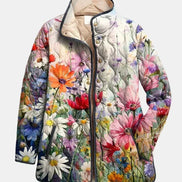 Chaqueta Acolchada Flores Silvestres