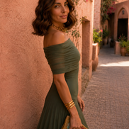 Vestido de Toledo en verde