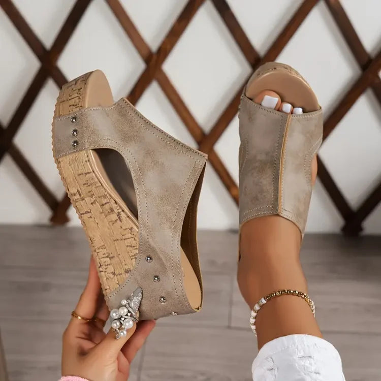 Mariana - Sandalias con tacón de cuña