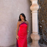 Vestido Oasis en rojo