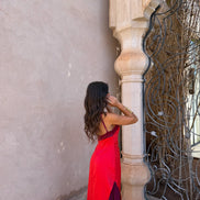 Vestido Oasis en rojo