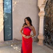 Vestido Oasis en rojo