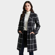 Adriana™ | Abrigo Clásico de Invierno con Estampado de Cuadros