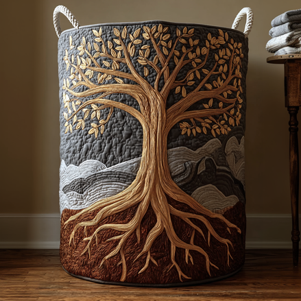 Árbol Eterno | Cesta de Almacenamiento Acolchada