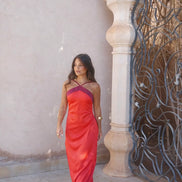 Vestido Oasis en rojo