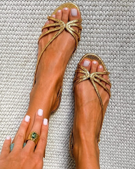 SANDALIAS DORADAS™