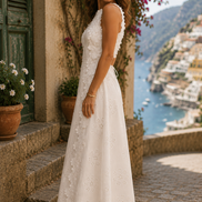 Della | Elegante Vestido Maxi Bordado