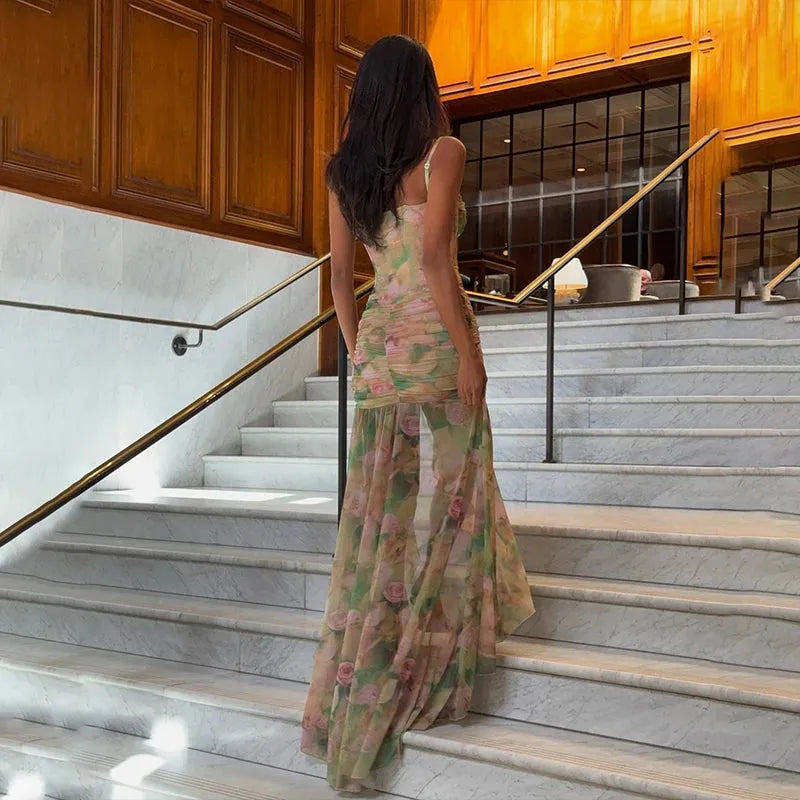 ZAMIRA | VESTIDO LARGO ESTAMPADO