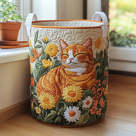Gato del Bosque | Cesta de Almacenamiento Acolchada