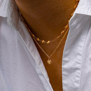 Collar con colgante de corazón de alivio