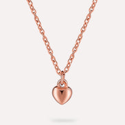 Collar con colgante de corazón de alivio
