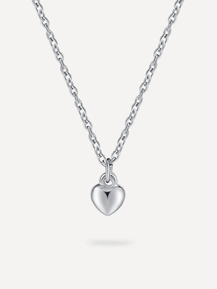 Collar con colgante de corazón de alivio