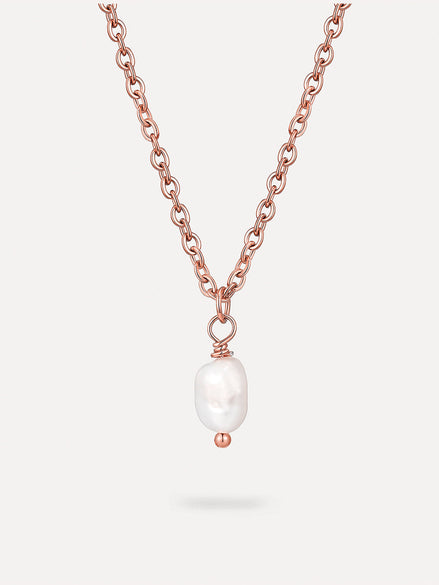 Collar Minimalista con Colgante de Perla