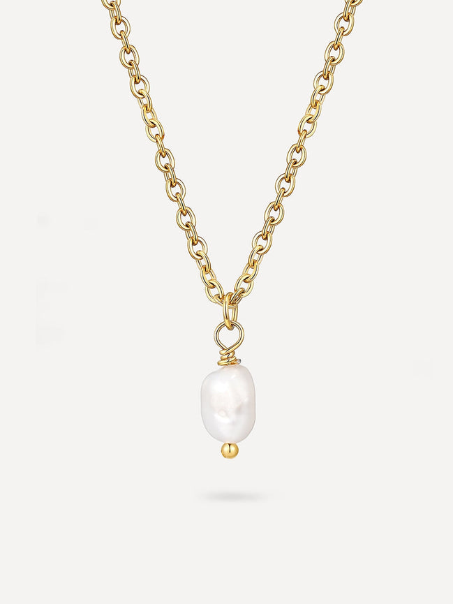 Collar Minimalista con Colgante de Perla