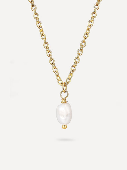 Collar Minimalista con Colgante de Perla