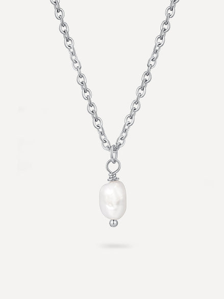 Collar Minimalista con Colgante de Perla