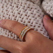 Anillo Doble Brillo