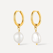 Pendientes Contemporary Pearl