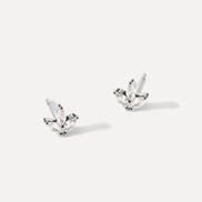 Pendientes Brillantes en Forma de Hoja