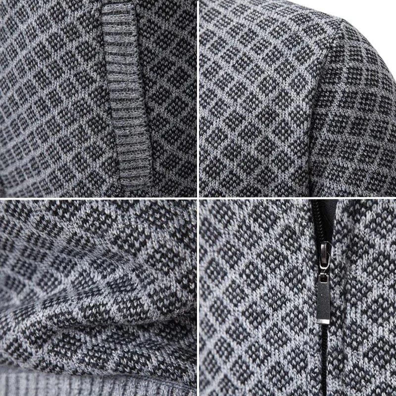 André Ferran Montpellier Zip-Up Sweater