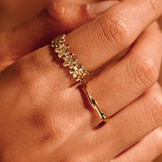 Anillo de Flor Silvestre Elegante